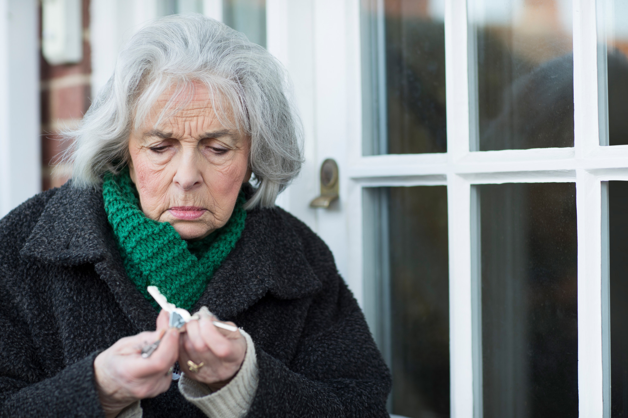 customer waiting for a Technician to unlock residential door